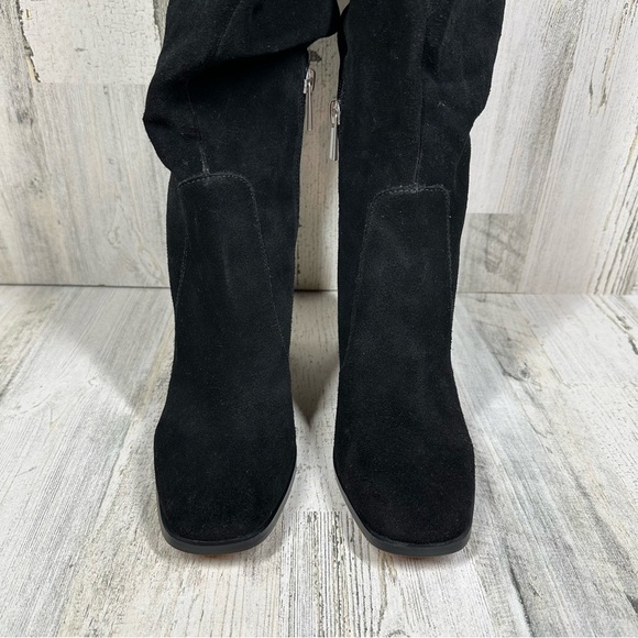 NEW Splendid Gladis Leather Upper Suede Scrunch Block Heel Boots #909 - Picture 6 of 12